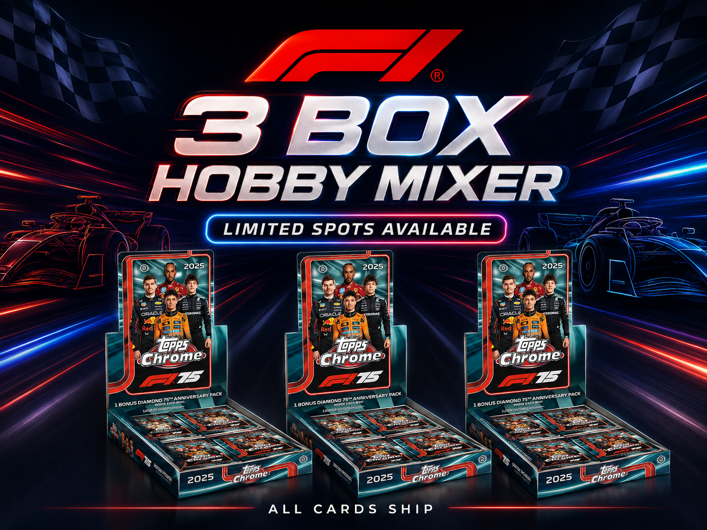 2025 Topps Chrome F1 3 Box Hobby Break