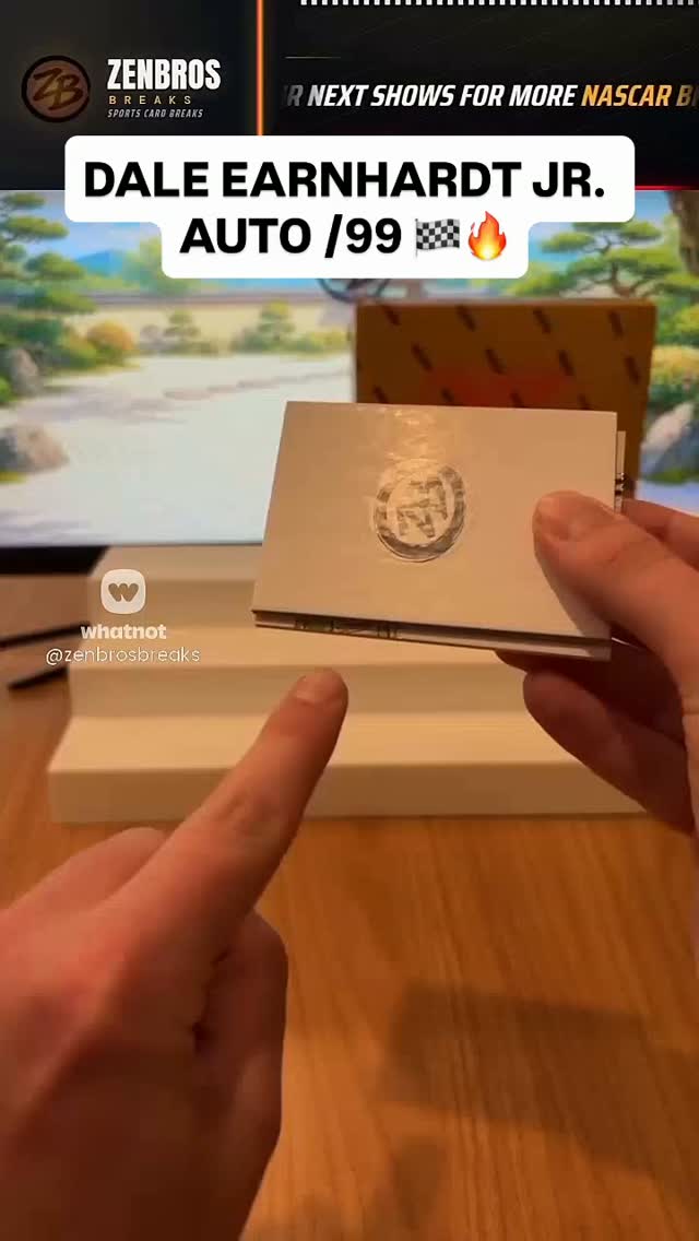 Dale Earnhardt Jr. autograph numbered to 99 pulled live from 2025 National Treasures NASCAR