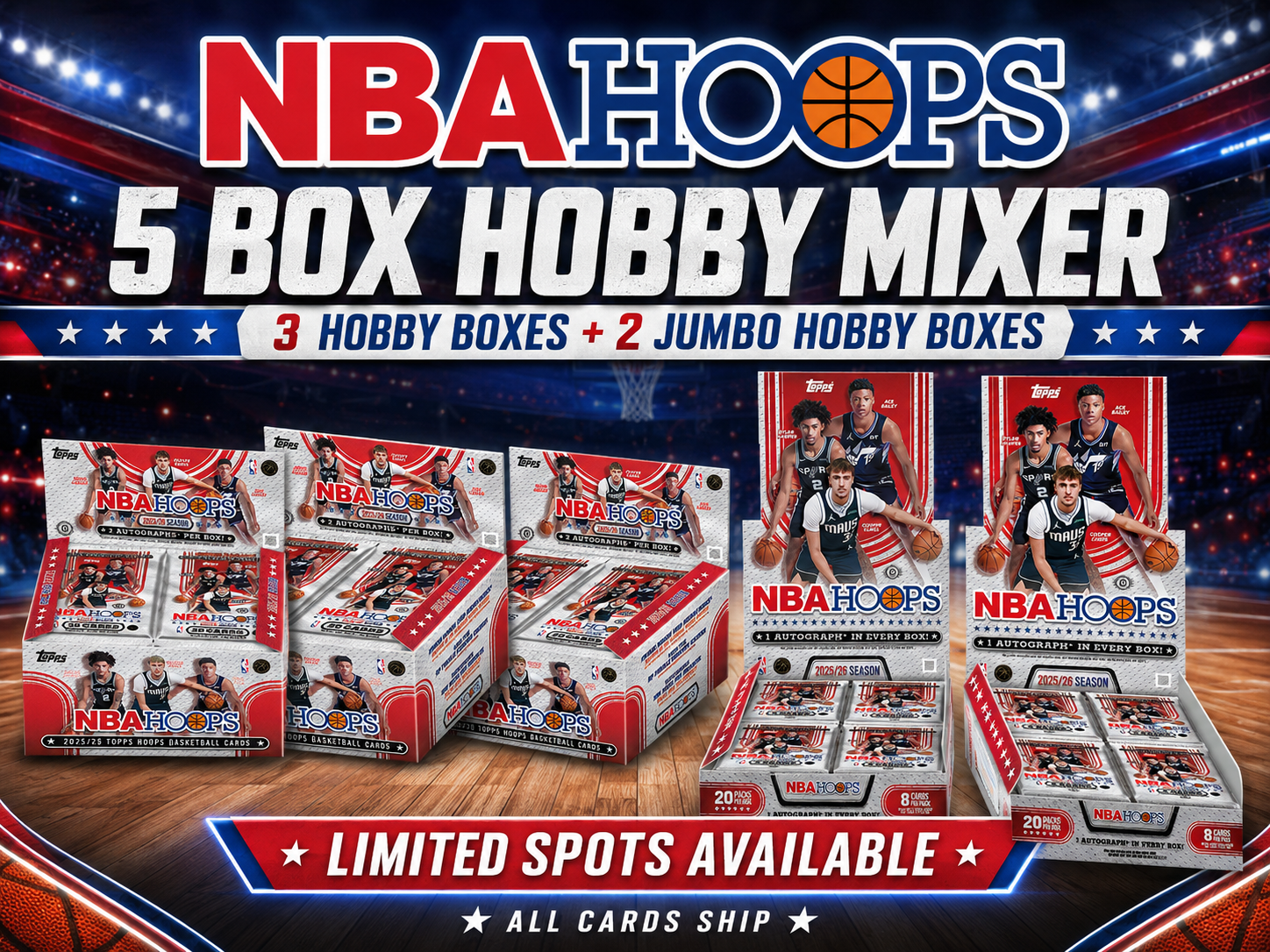 2025/26 NBA Hoops 5 Box Hobby/Jumbo Mixer Break